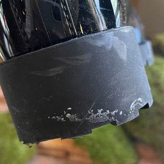 LOUIS VUITTON Black LV Monogram Rubber Rain Boots SZ 39 (US 9)