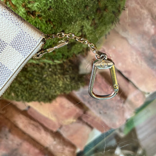 LOUIS VUITTON Damier Azur Canvas Key Cles