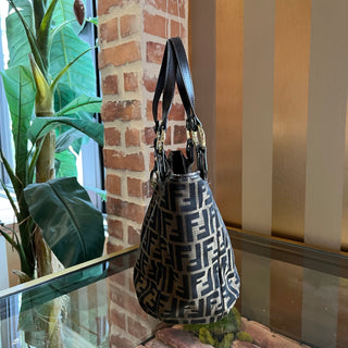 FENDI Tobacco Zucca Canvas Chef Tote