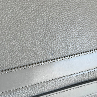 CHRISTIAN LOUBOUTIN Ruisbuddy Gray Grained Calfskin Rubber Messenger Bag