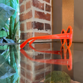 STELLA MCCARTNEY SC40056I 42E Orange Acetate Oversized Sunglasses
