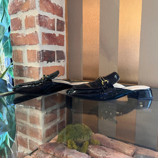PRADA Black Patent Leather Slip On Loafers SZ 36 (US 6)