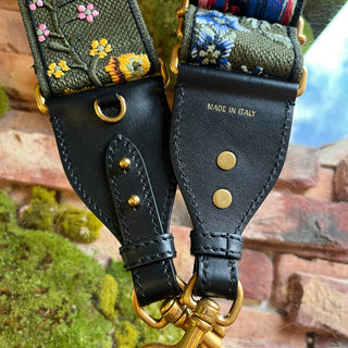 DIOR Multicolored Embroidered Floral Strap
