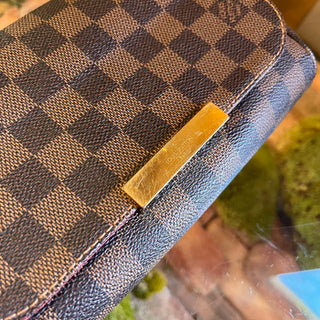 LOUIS VUITTON Favorite PM Damier Ebene Canvas Crossbody Bag