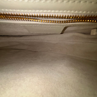 DIOR White Matte Saddle Bag