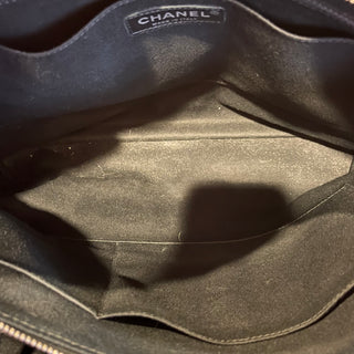 CHANEL Urban Shopping Small Black Grained Vegetal Calfskin Tote