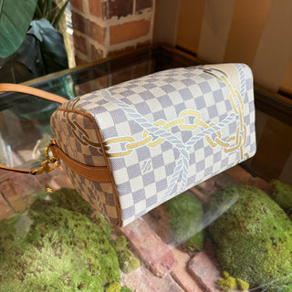 LOUIS VUITTON Speedy Bandoulière 25 Damier Azur Nautical Canvas Satchel