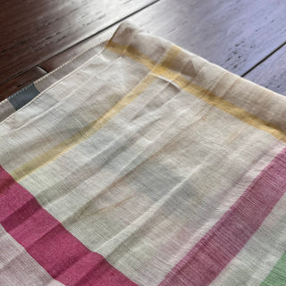 BURBERRY Cotton Silk Multicolor Scarf