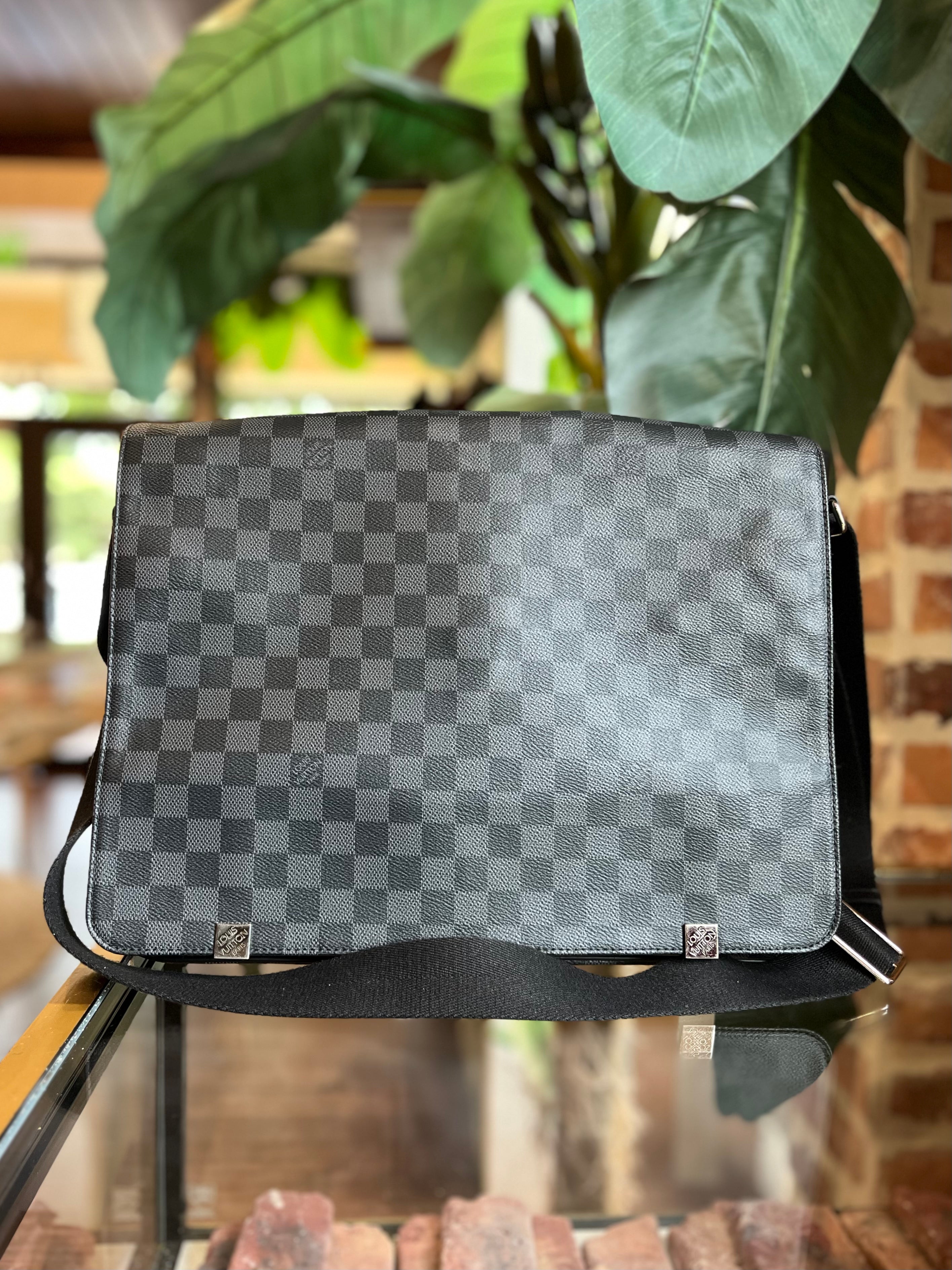 Louis Vuitton Damier Graphite Coated Canvas Shoulder Bag on SALE