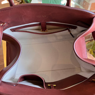 THE ROW Margaux 12 Brown Calfskin Tote Bag