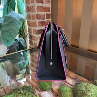 LOUIS VUITTON Epi Tote Vaneau GM Black Hot Pink