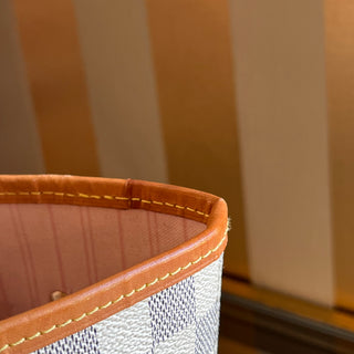 LOUIS VUITTON Neverfull MM Damier Azur Canvas Tote Bag