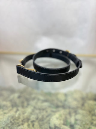 LOUIS VUITTON Bandouliere Black Leather Strap