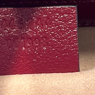 GUCCI GG Marmont Diagonal Quilted GG Canvas Flap Crossbody Bag