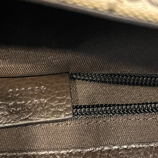 GUCCI Flap Messenger Monogram Canvas Crossbody Bag