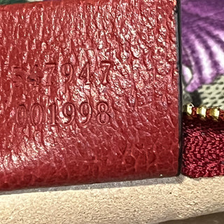 GUCCI Large Red Supreme GG Flora Coated Canvas Ophidia Tote Bag