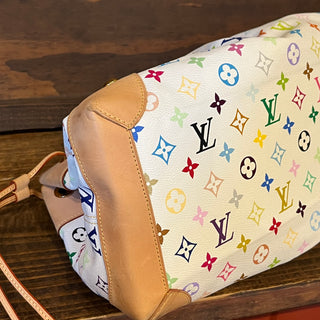LOUIS VUITTON Ursula White Monogram Multicolore Canvas Bag