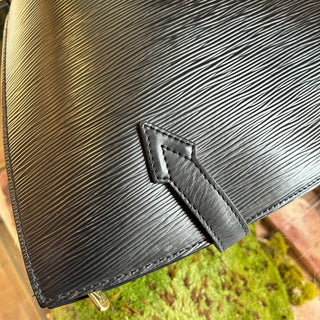LOUIS VUITTON Saint Jacques PM Black Epi Leather Tote Bag