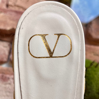 VALENTINO White Leather Espadrilles SZ 39 (US 9)