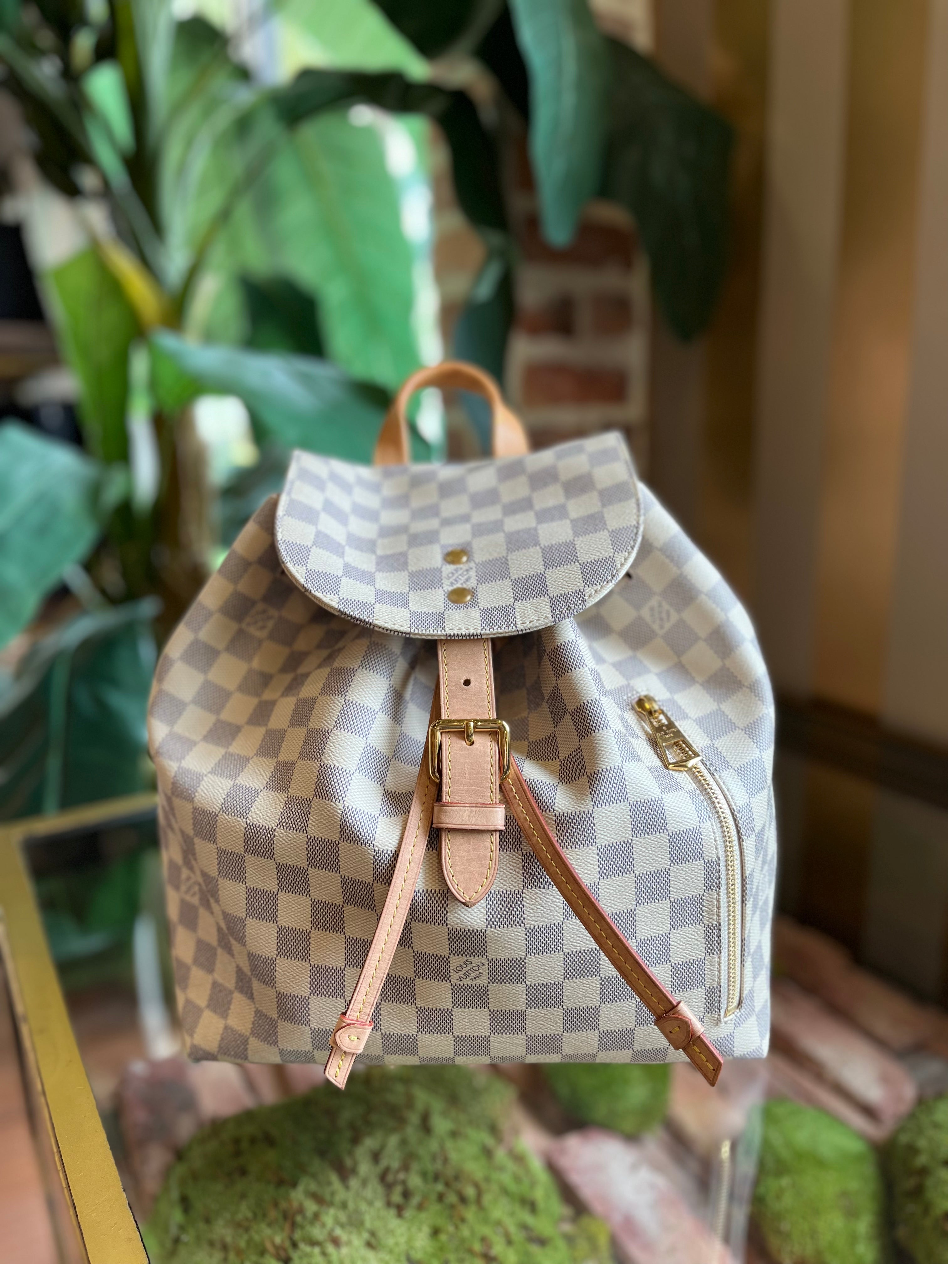 Louis Vuitton, Bags, Stunning Louis Vuitton Azur Rose Sperone Backpack