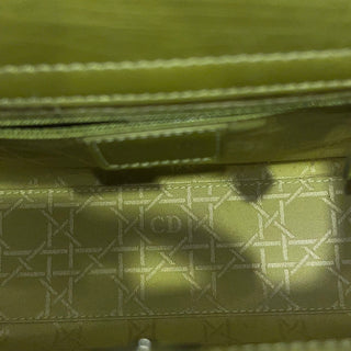 CHRISTIAN DIOR Malice Green Vintage Patent Leather Tote