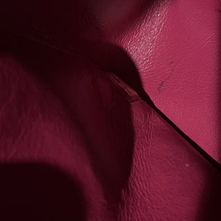 CHANEL Double Flap Medium Dark Pink Lambskin Chevron Quilted Shoulder Bag