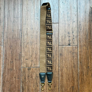 FENDI Srap You Brown Fabric Shoulder Strap