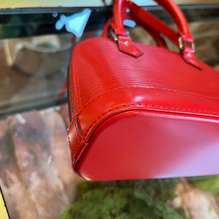 LOUIS VUITTON Alma Nano Coquelicot Epi Leather Shoulder Bag