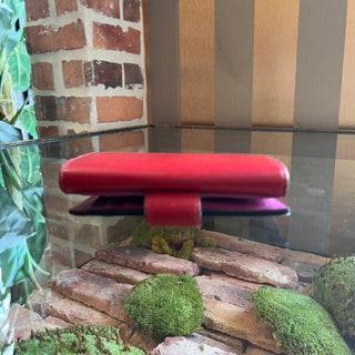 GUCCI Color Block wallet Red GG Supreme Canvas Wallet