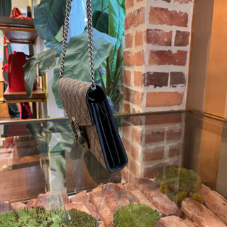 GUCCI Dionysus GG Web Canvas Wallet On Chain Crossbody