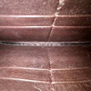 GUCCI Black Leather Guccissima Wallet on Chain