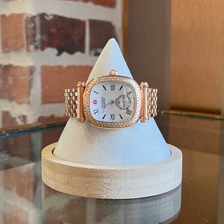 MICHELE Bronze/Diamonds Stainless Steel Watch