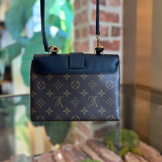 LOUIS VUITTON Locky BB Black Monogram Canvas Top Handle Bag