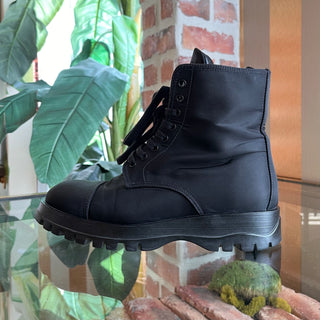 PRADA Black Nylon Combat Boots SZ37.5(7.5)