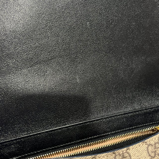 GUCCI Small Padlock GG Supreme Monogram Calfskin Messenger Shoulder Bag