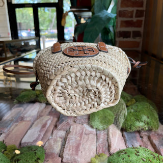 TORY BURCH Raffia Bucket Tote