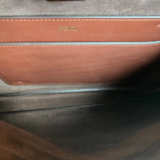 FENDI Peekaboo Iseeu Soft Large Dark Brown Leather Tote