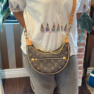 LOUIS VUITTON Loop Monogram Canvas Brown Shoulder Bag