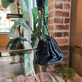 CHANEL Rock and Chic Black Lambskin Shoulder Bag
