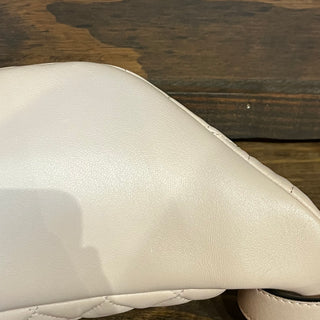 VERSACE Light Pink Quilted Nappa Leather Medusa Belt Bag