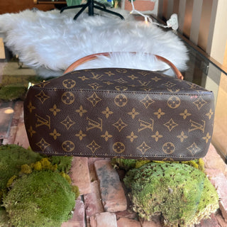 LOUIS VUITTON Looping GM Brown Monogram Canvas Vintage Shoulder Bag