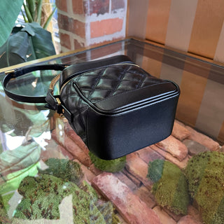 SAINT LAURENT YSL Vanity 80s Quilted Grained Leather Crossbody Bag