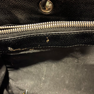 CHANEL GST Grand Shopper Black Caviar Leather Quilted Tote