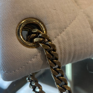 Saint Laurent Lou Lou Puffer Cotton Shoulder Bag Small