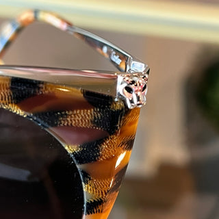CARTIER Panthère de Cartier Tortoise Sunglasses