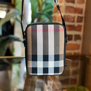 BURBERRY Paddy Super Exploded Check Canvas Vertical Camera Bag ADI1190