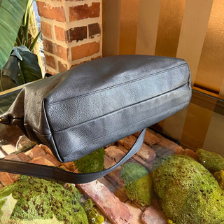 SALVATORE FERRAGAMO Mika Gray Leather Tote Bag