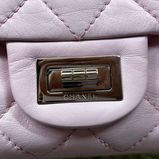 CHANEL Reissue Flap Bag 2.55 225 Pink Calfskin Quilted Shoulder Bag