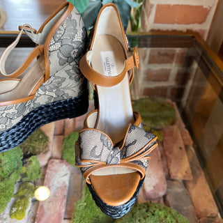 FENDI Zucca Canvas Slingback Heels SZ 35 (US 5)