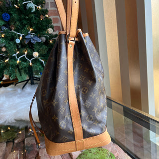 LOUIS VUITTON Noe Brown Monogram Canvas Bucket Bag